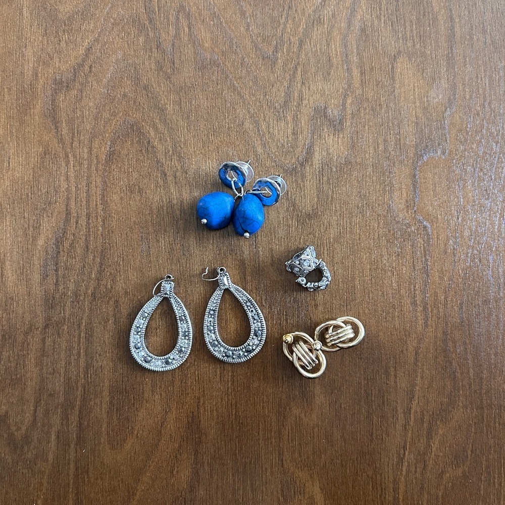 Vintage Earrings Lot (4) - Open to Offers!